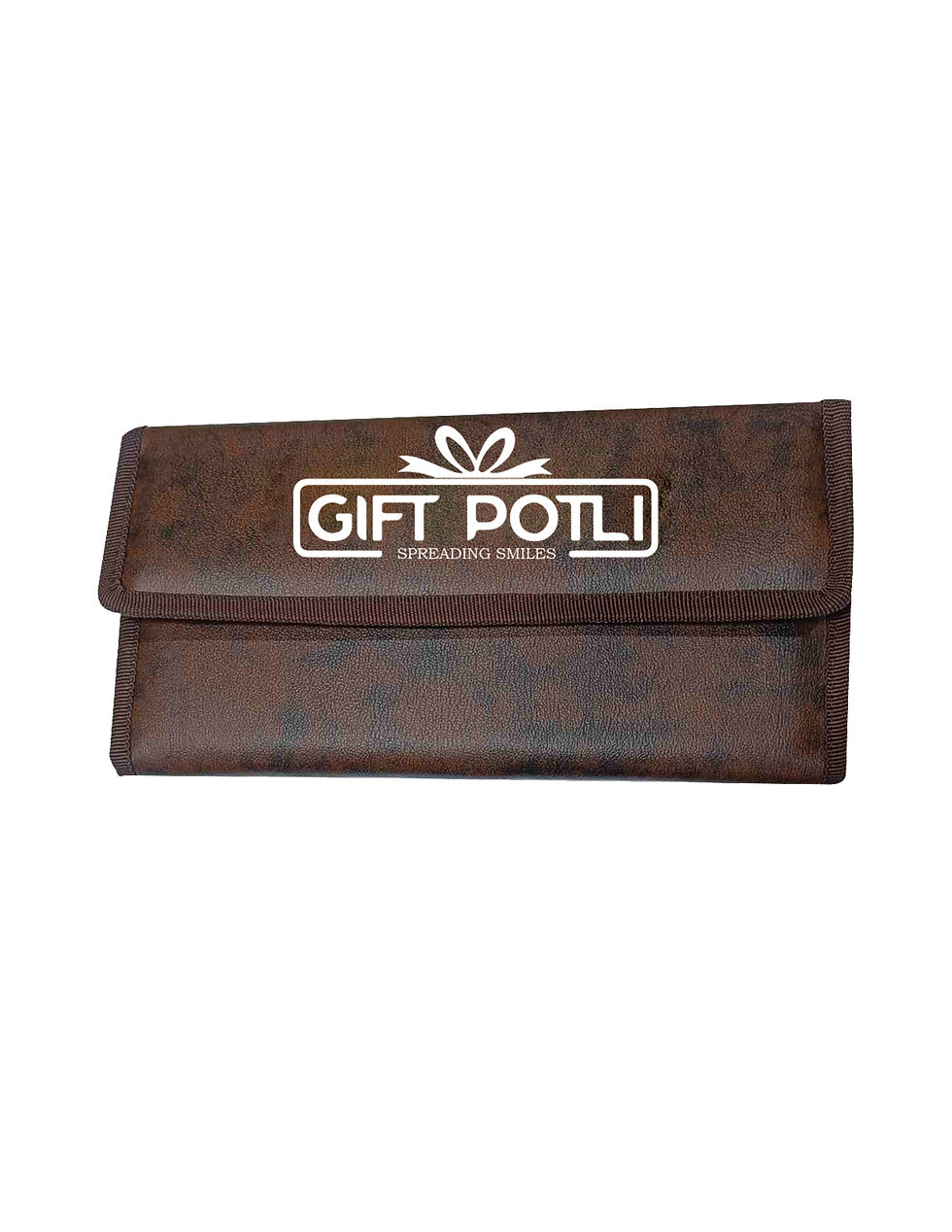 Brown Cheque Book Cover Without Box