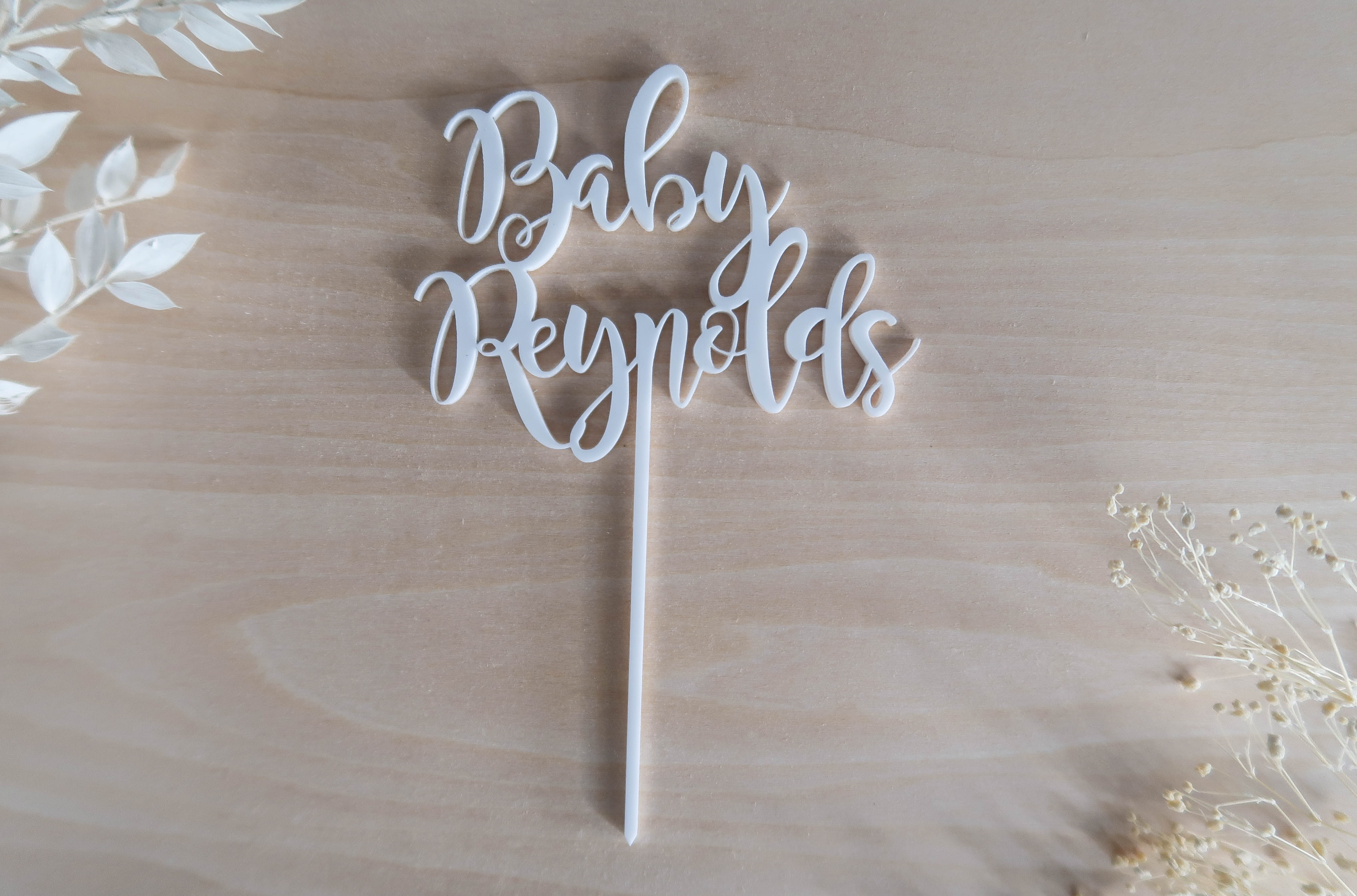 Baby Name Cake Topper