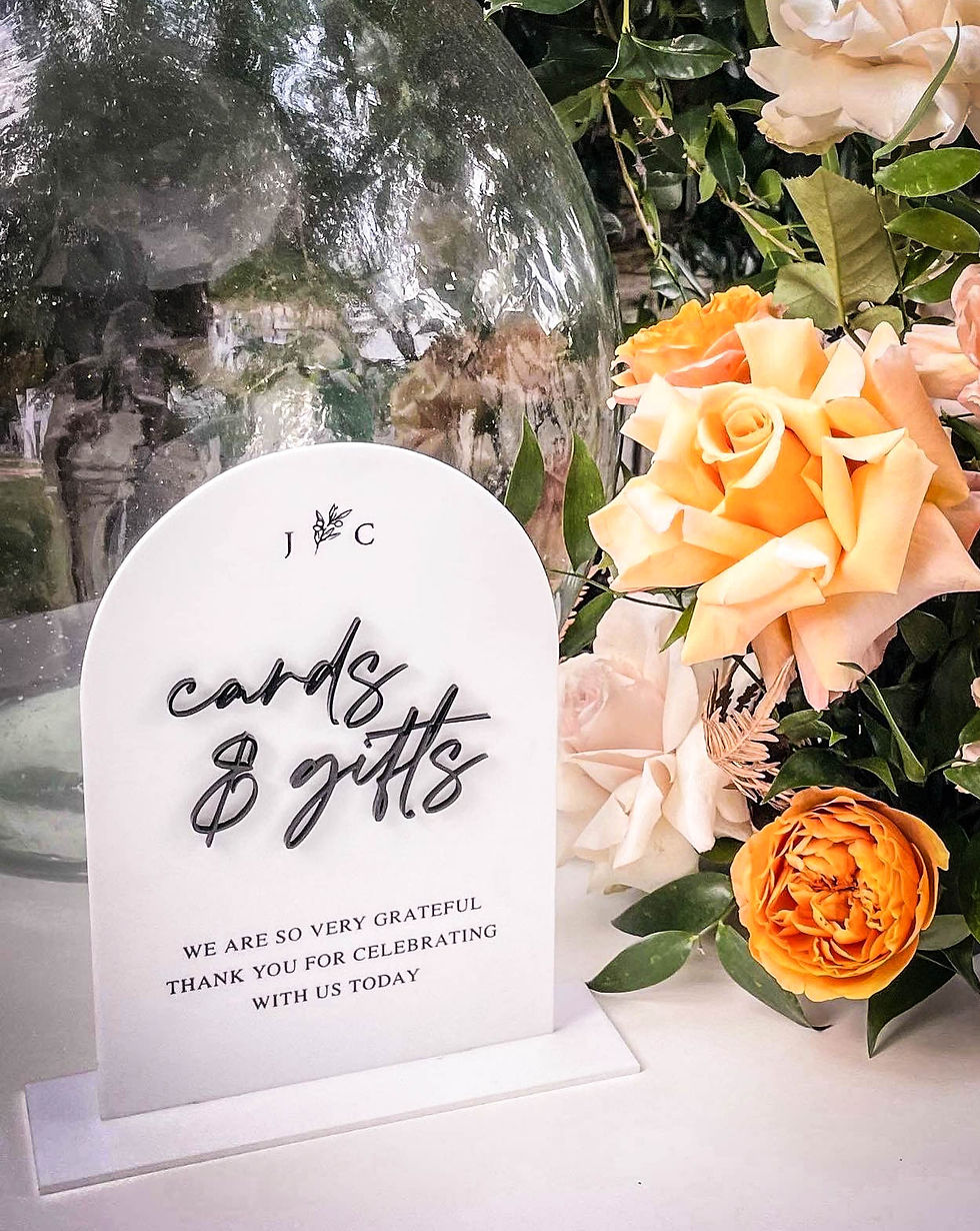 Initial Wishing Well Sign