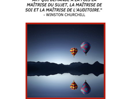                         La prise de parole est un art