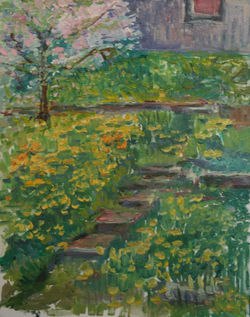 a garden view