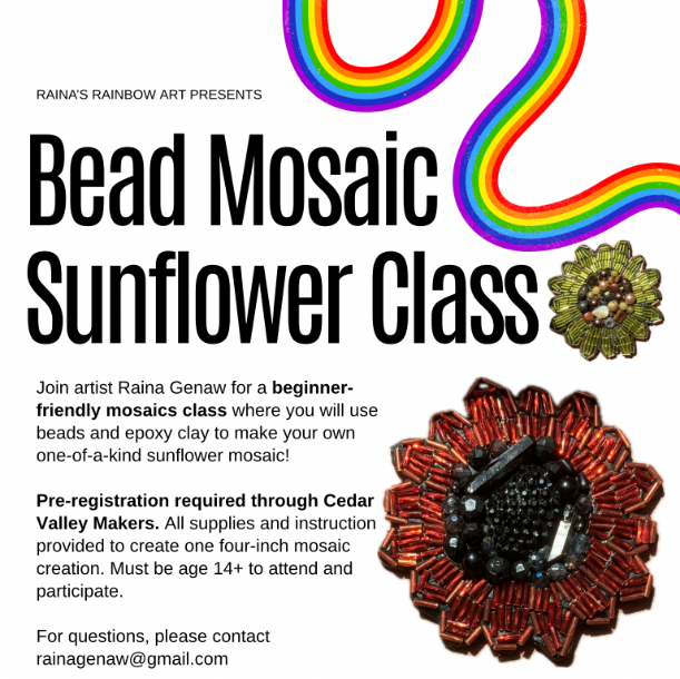 Bead Mosaic and Sunflower Class