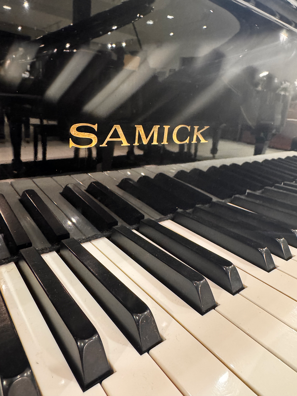 Thumbnail: Samick SIG-50 Baby Grand Piano | Ebony Polish