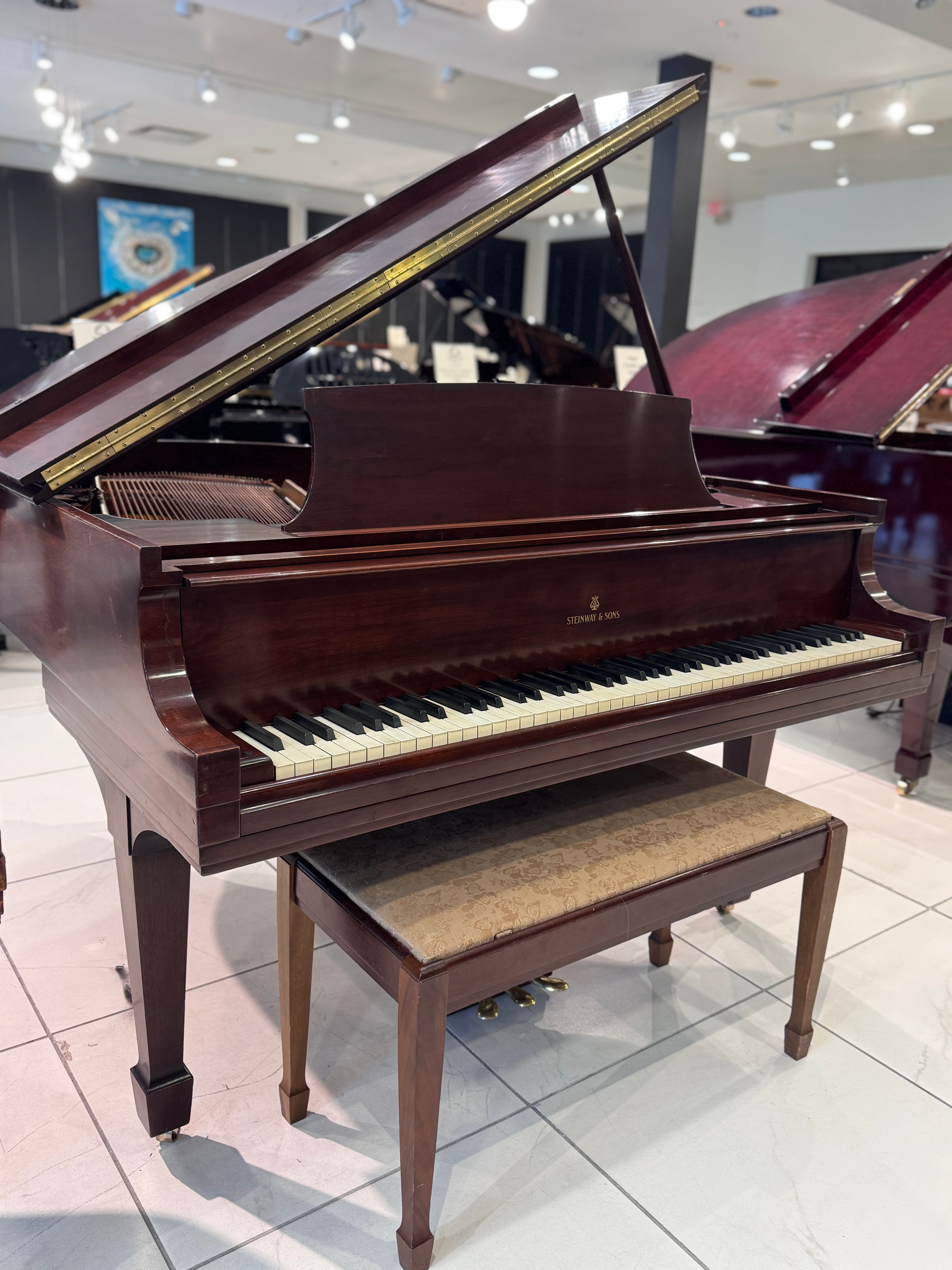 Steinway & Sons Model S Baby Grand Piano | Mahogany Satin