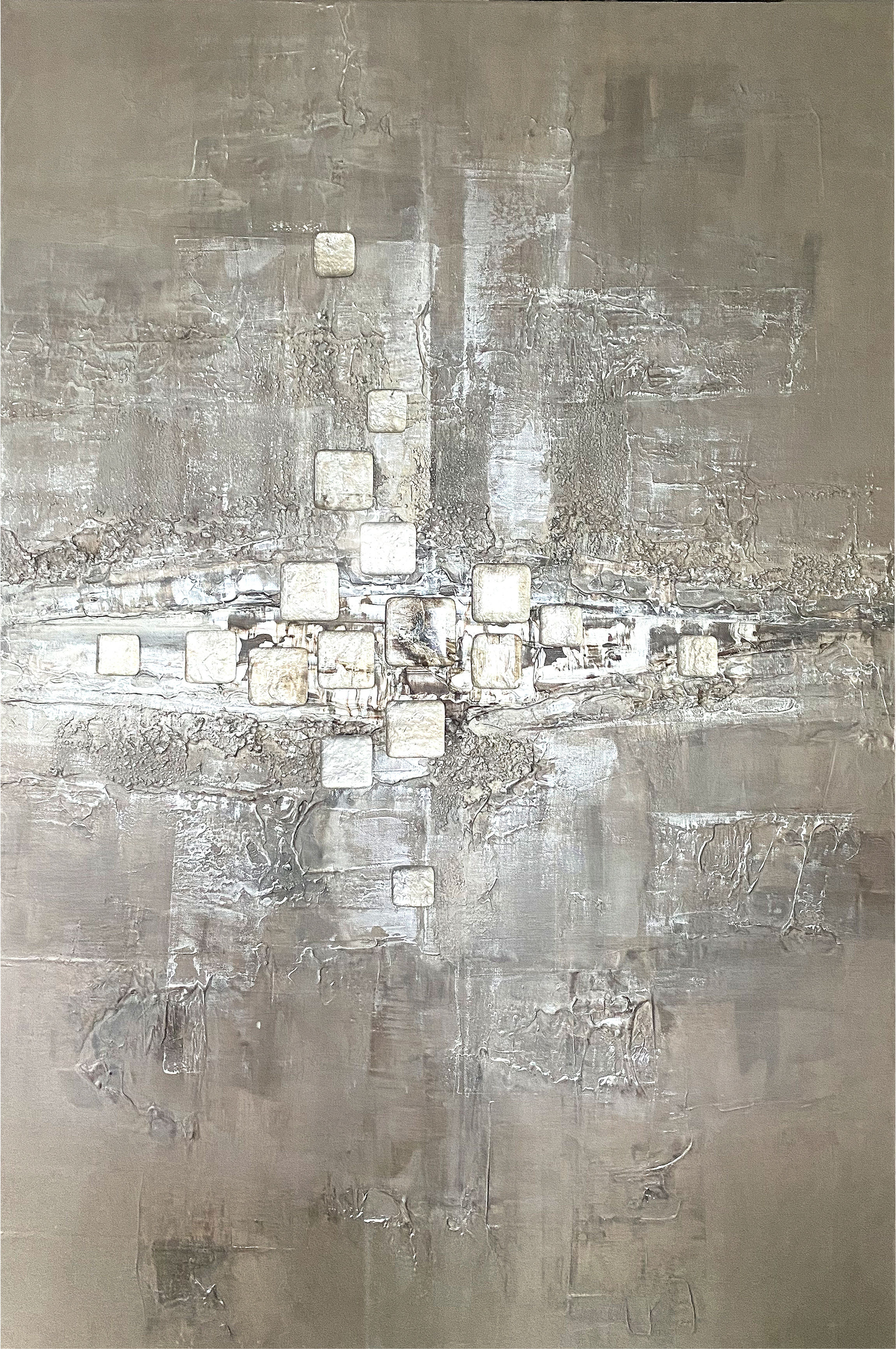 "Icecubes straight", 80x120cm
