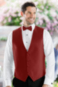 Herringbone Apple Red Vest