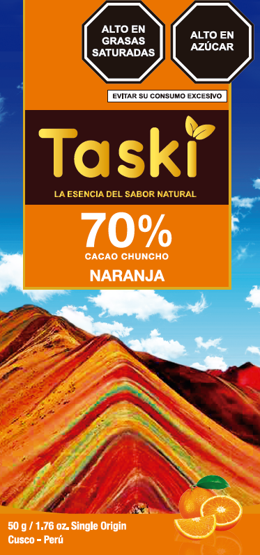 Chocolate70% cacao Naranja (cusco) 50g