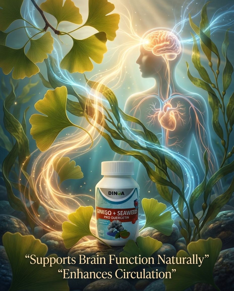 Thumbnail: Ginkgo + Seaweed bottle of 120 capsules