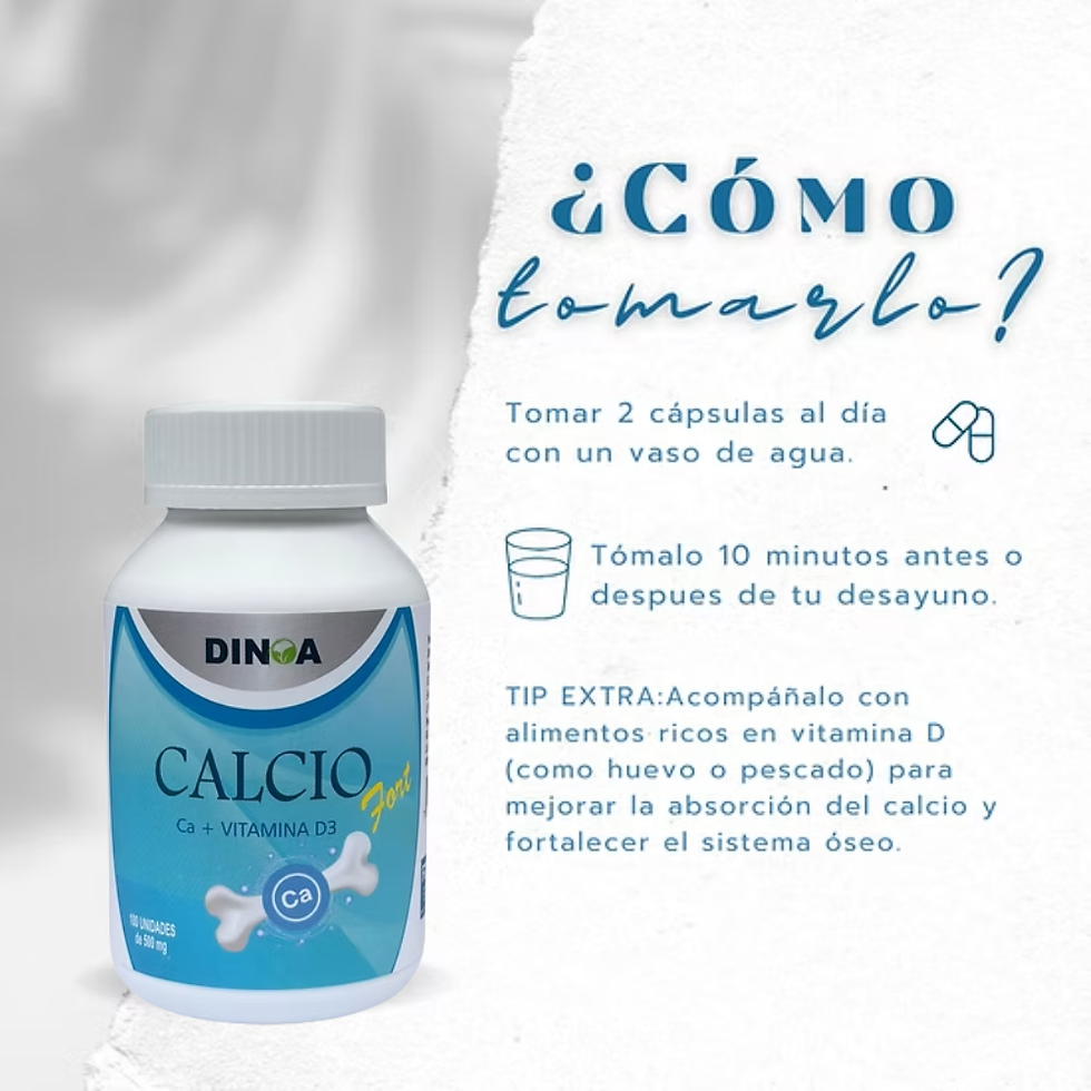 Miniatura: Calcio Fort Cápsula x 100 Dinoa -Fortalecimiento Óseo -Salud Muscular