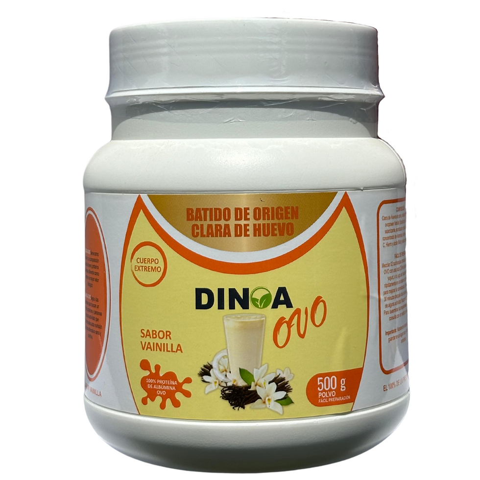 Dinoa Ovo Vainilla (Clara de Huevo) Pote de 500gr
