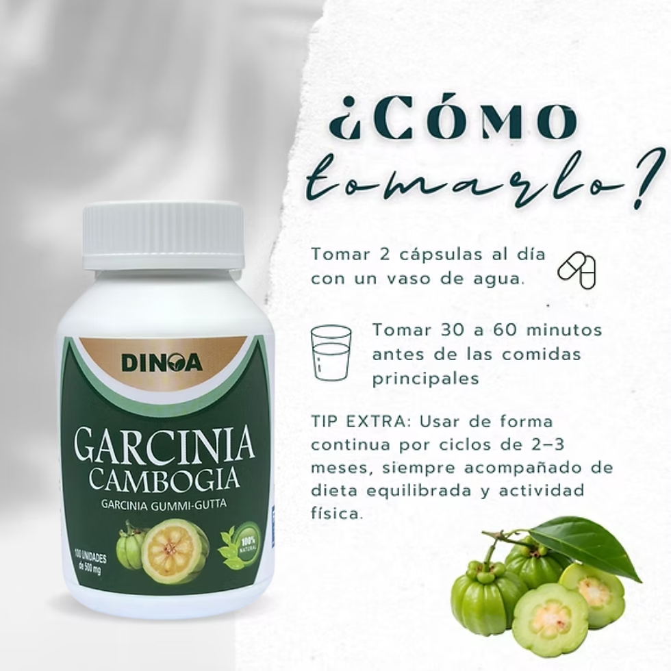 Thumbnail: Garcinia Cambogia Cápsulas x 100 Dinoa / Apoyo para Dieta y Metabolismo