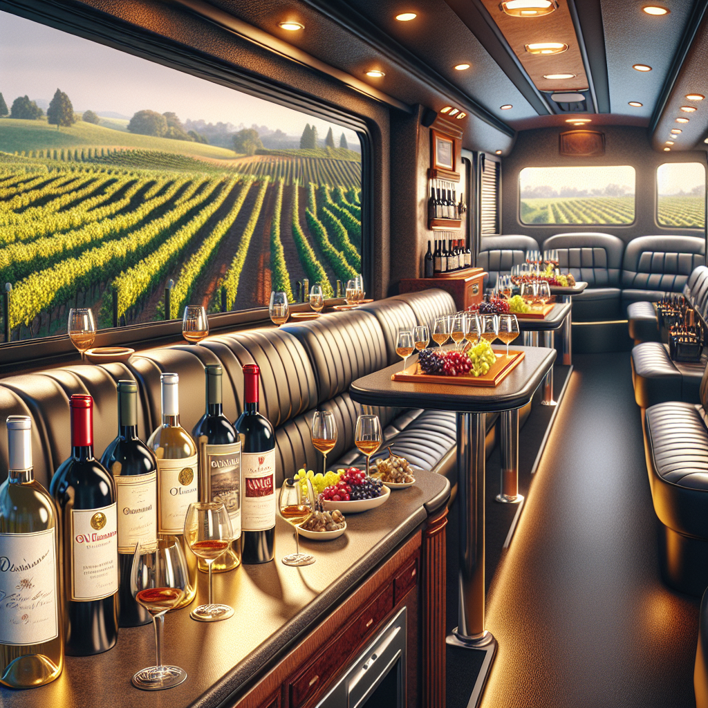 Group selfie in front of lush vineyard