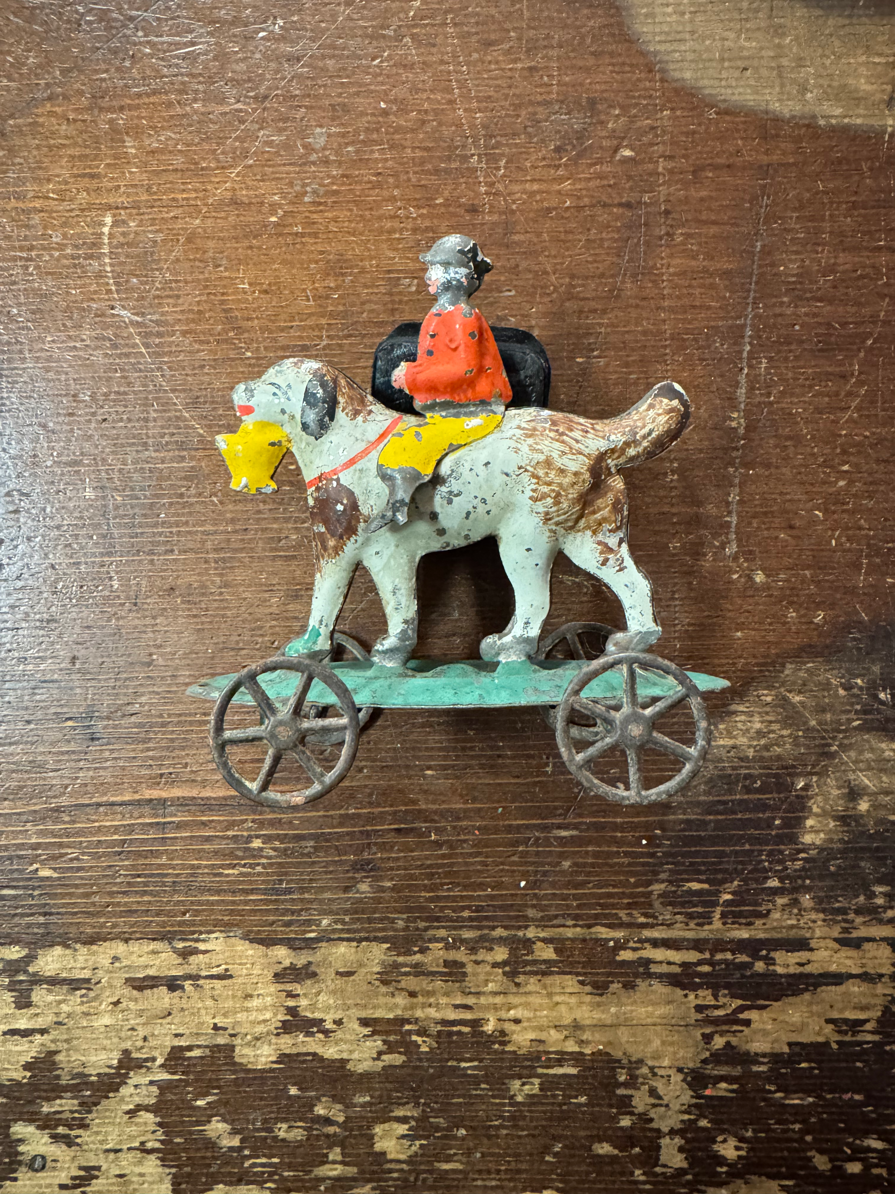 Early Tinplate Pull Toy 