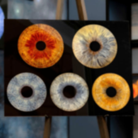 True Eye acu foto mākslas darbs uz organiskā stikla