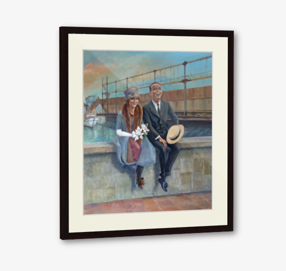 Miniature : "A Happy Couple on the Dock" by S.G. Luxury Edition Passe-Partout