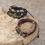 Thumbnail: Handmade Hippie Design Brown Leather Bracelet Women Metal Star Note Charms Wood 