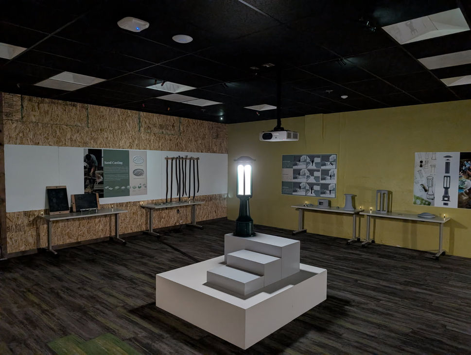 Final presentation staging and set up.