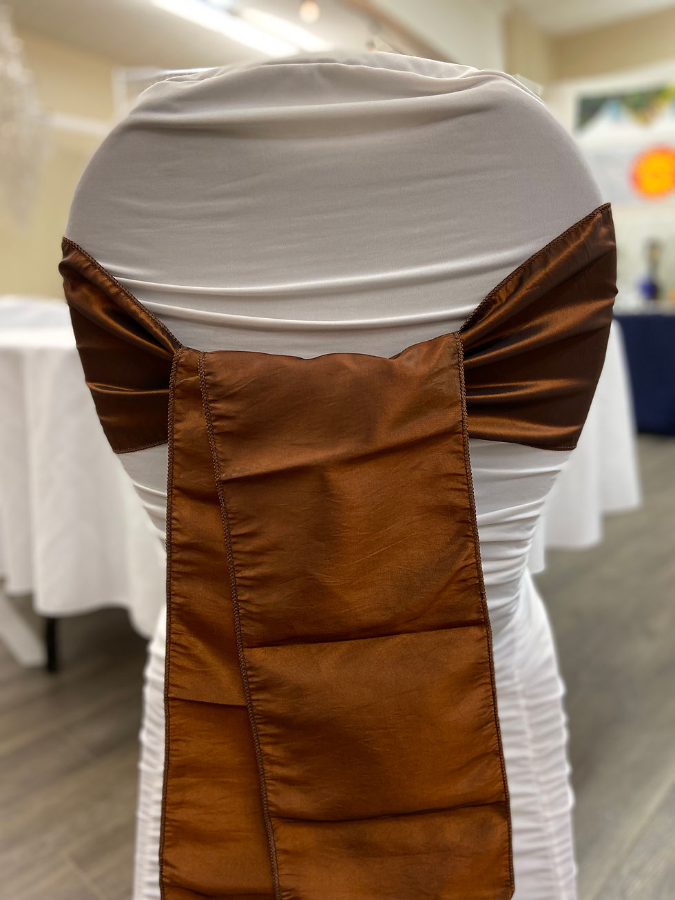 Bronze taffeta sash