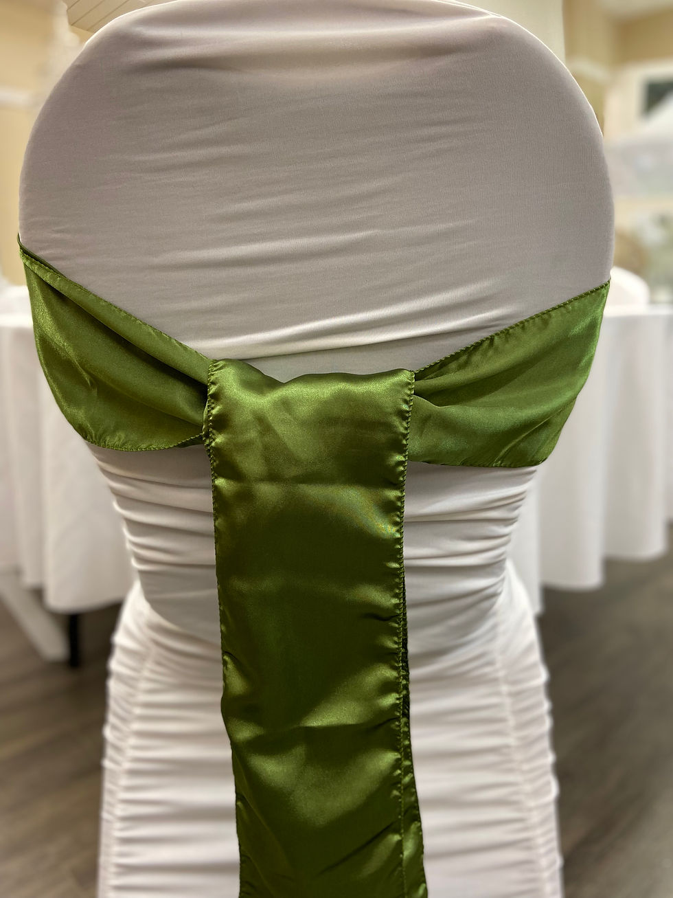 Willow green satin sash