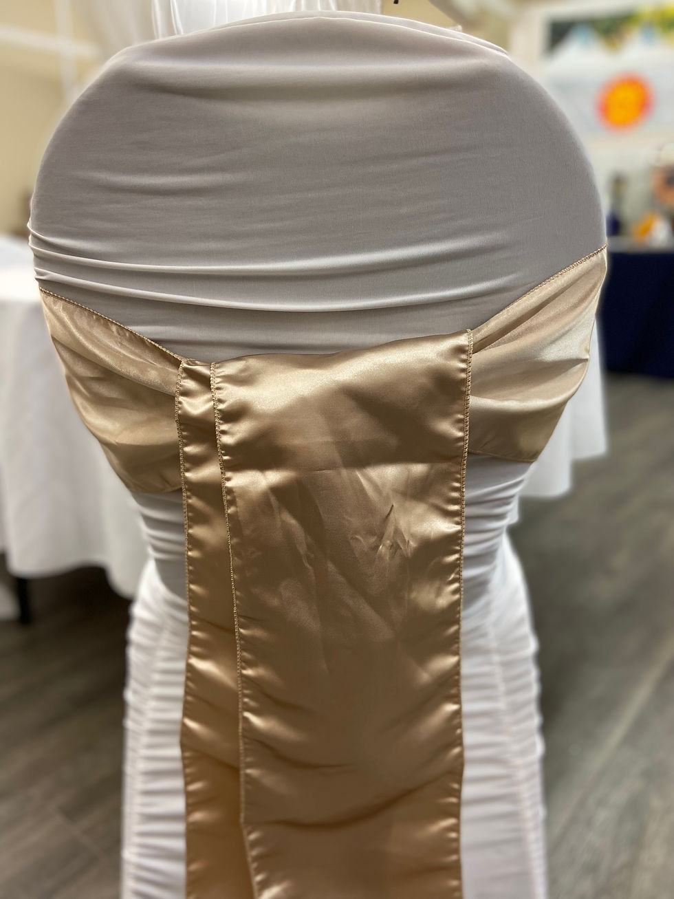 Nude satin sash