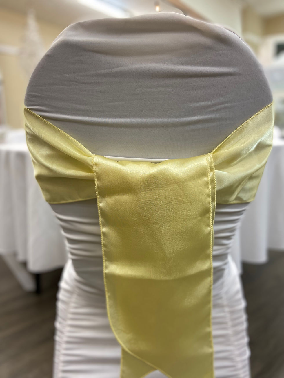 Pastel yellow sash