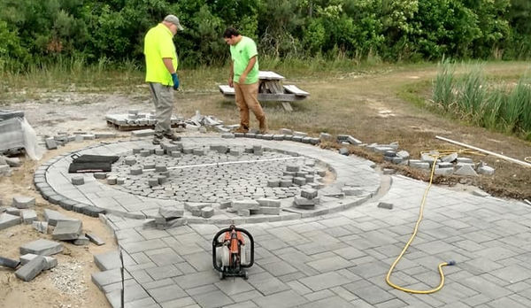 Patio, pit, landscape, truck in prorgess_edited.jpg