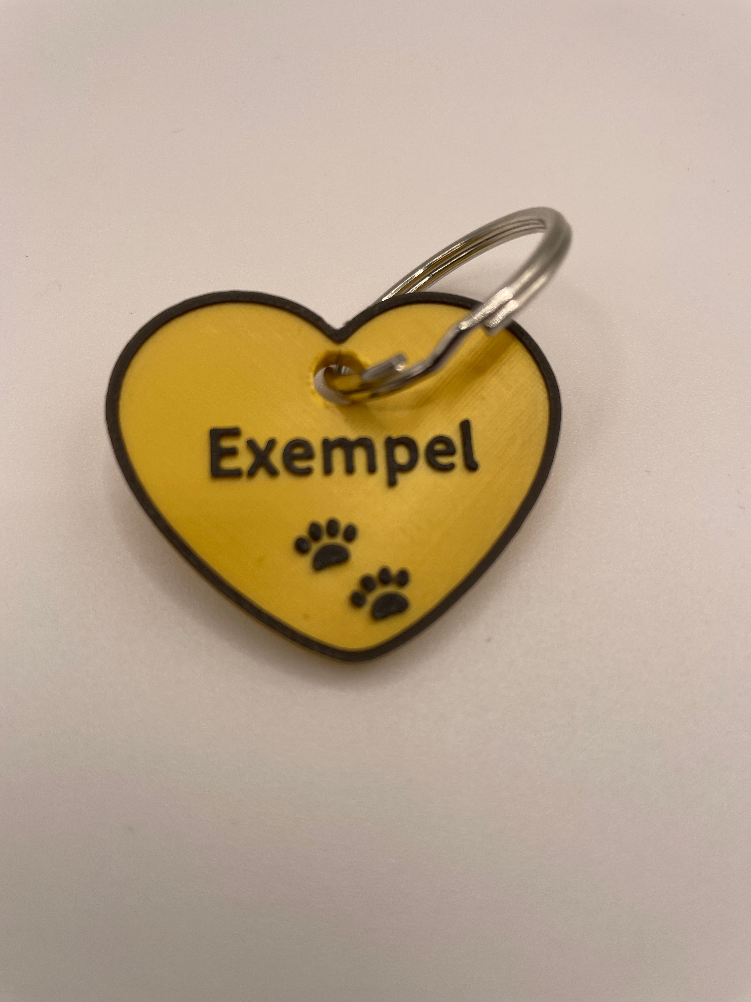 Namnbricka Hund/Katt Hjärta Liten