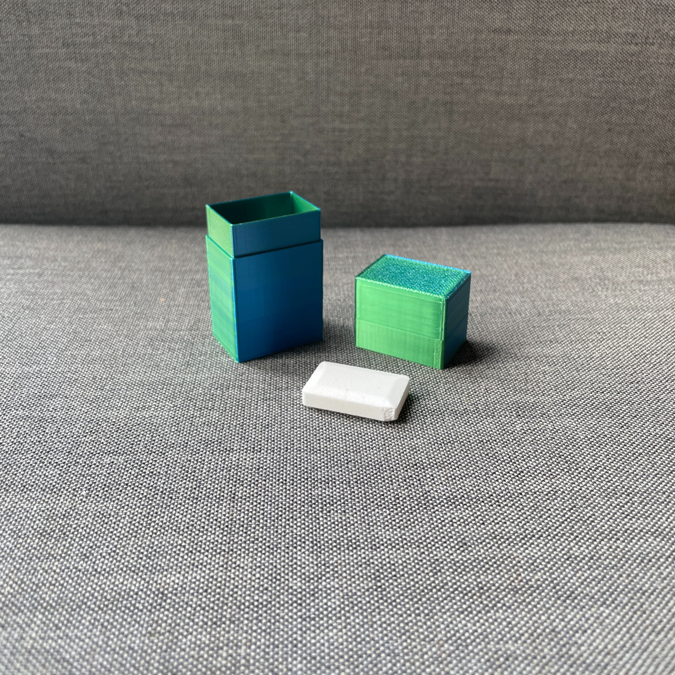 Dextrosolfodral, Skimrande Blå/Grön 7 tabletter