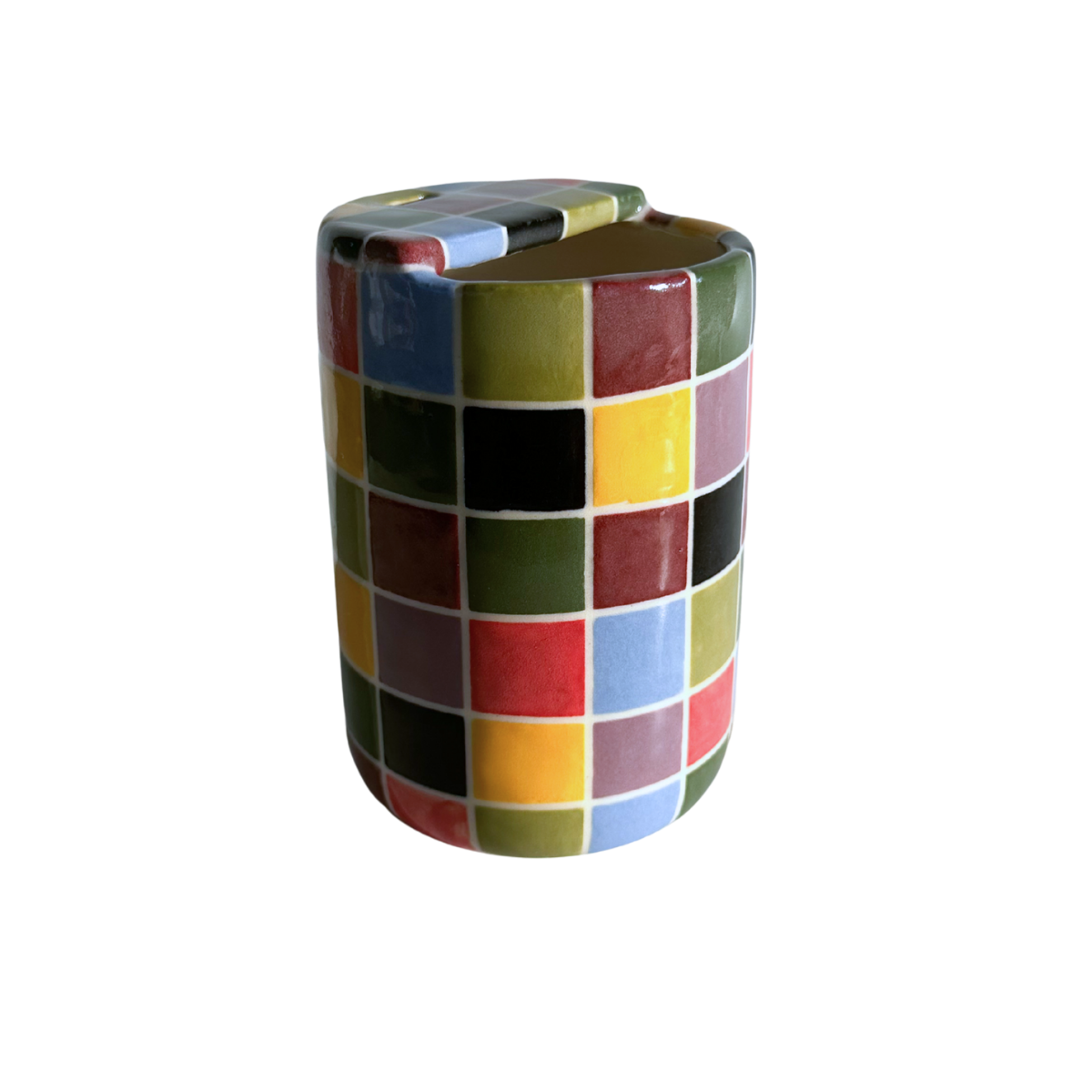Travel Tumbler- Rainbow Grid II