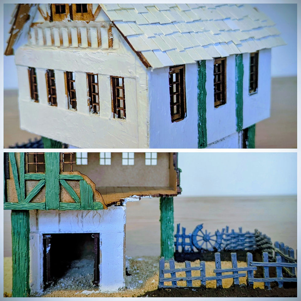 The largest of the all the houses is the most detailed!