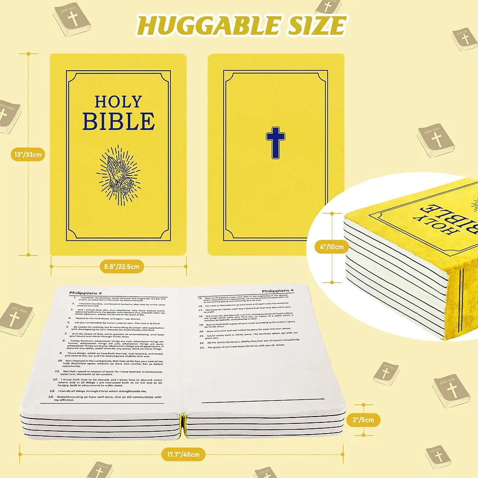 Thumbnail: 💗 Faithful Pages™ — John 3:16 Memory Foam Bible Pillow