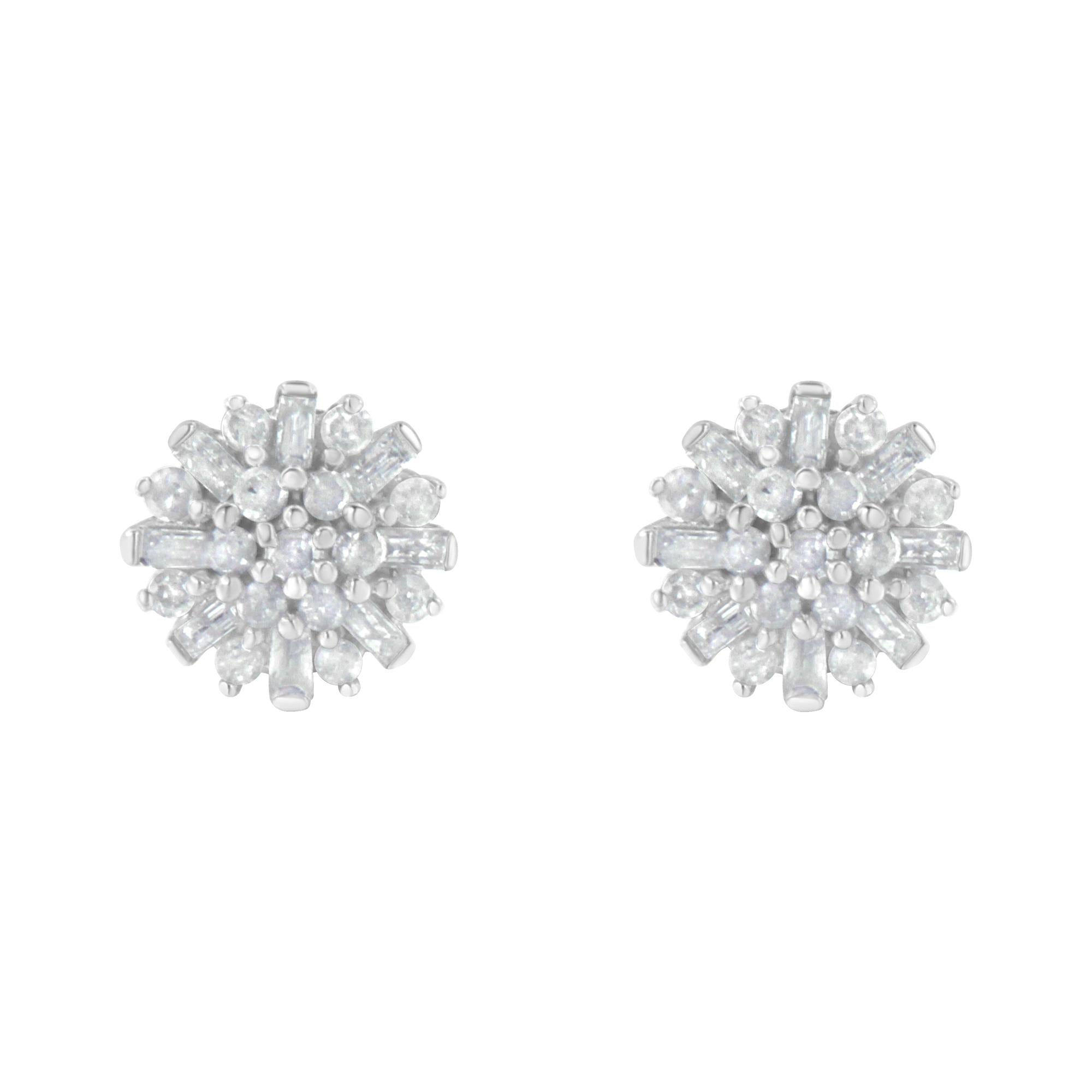 Sunburst Bloom Diamond Studs