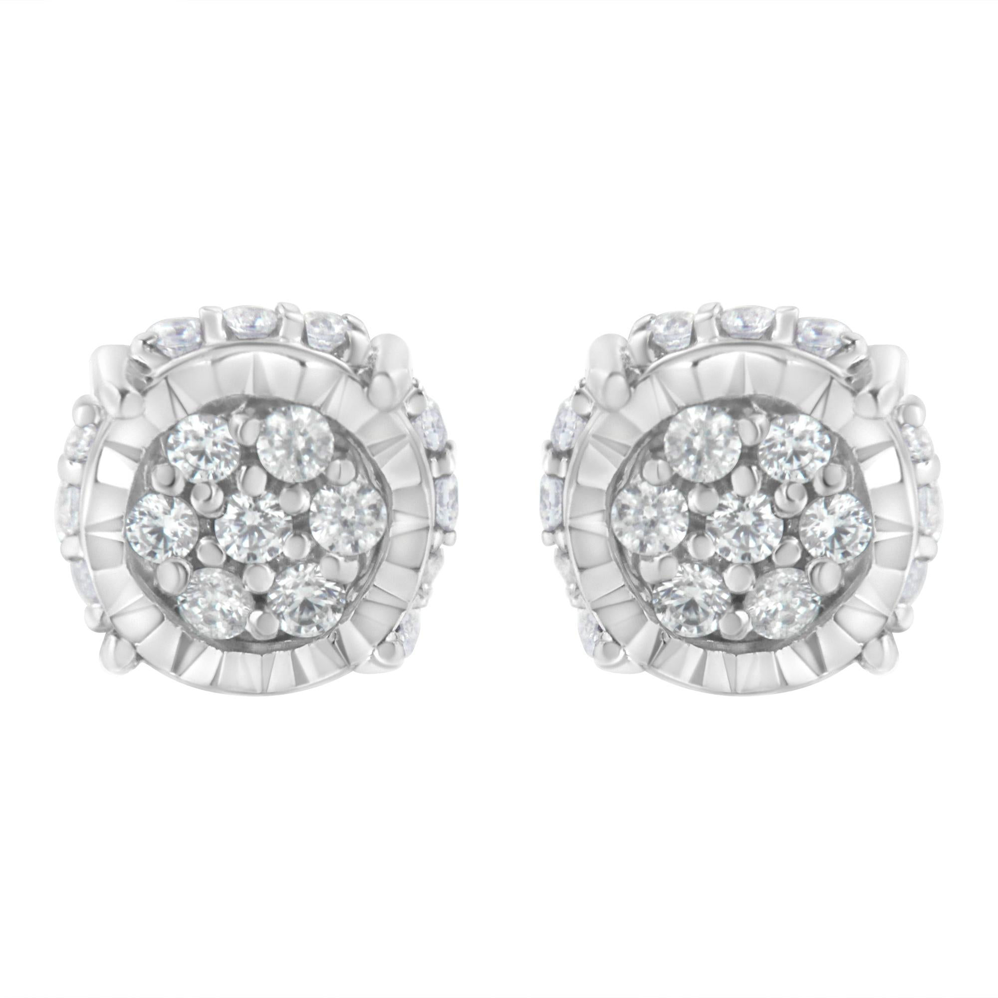 Halo Sparkle Stud Earrings