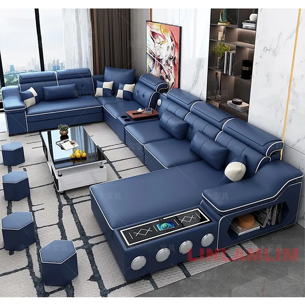 Thumbnail: Linlamlim™ Smart Cloud U-Shaped Sectional Sofa