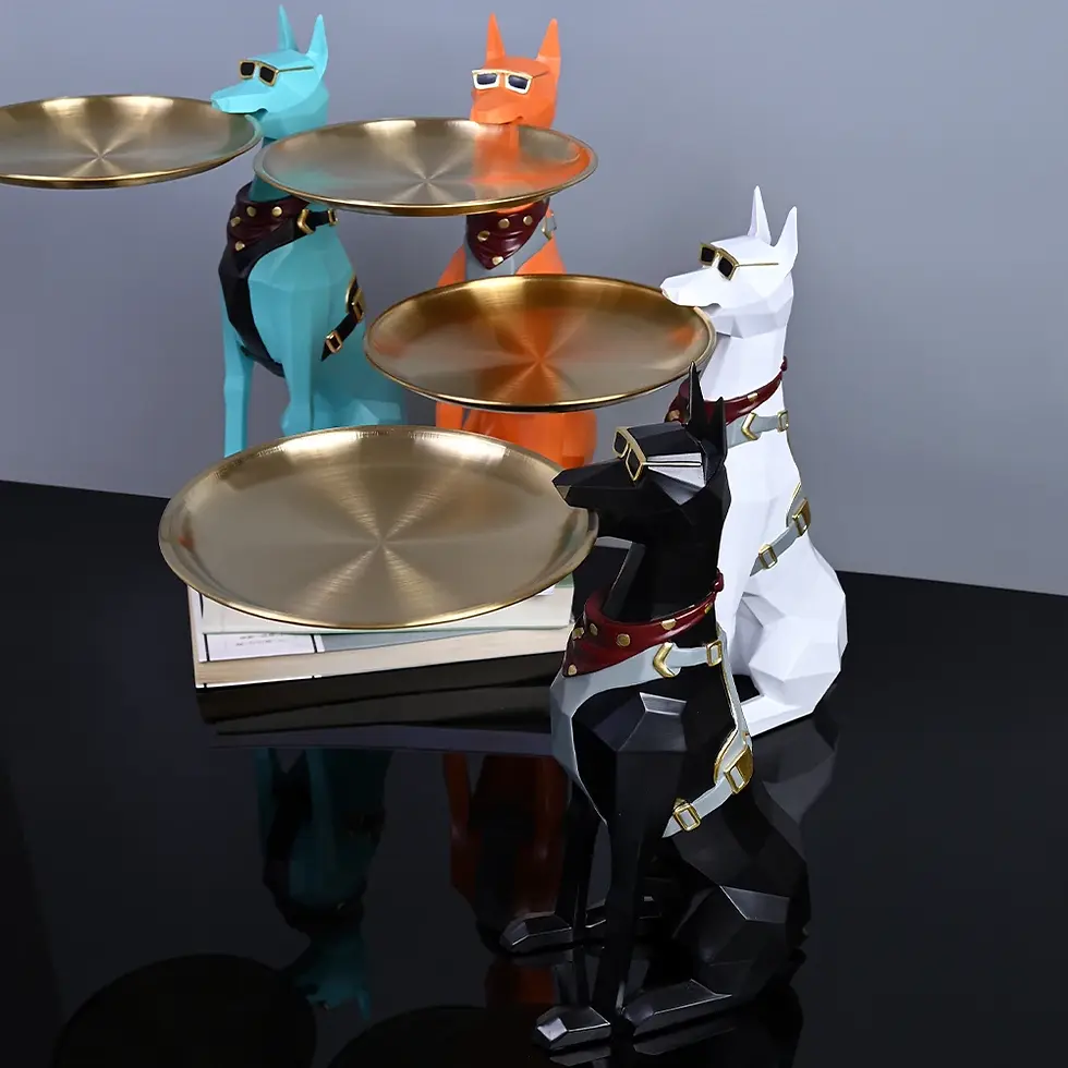 Thumbnail: Pawluxe™ – Butler Dog Tray Sculpture