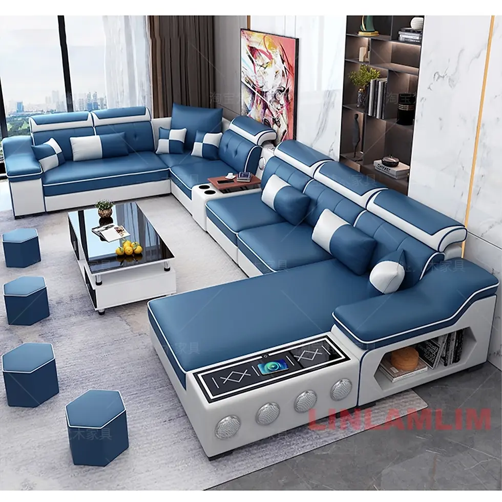 Thumbnail: Linlamlim™ Smart Cloud U-Shaped Sectional Sofa