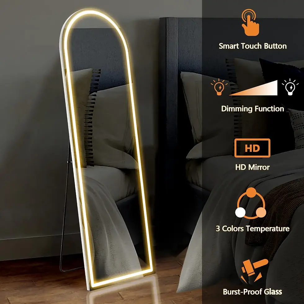Thumbnail: GlowView™  LED Full-Length Mirror