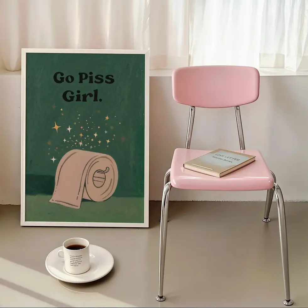 Thumbnail: Sit Like a Lady™ — Sassy Vintage Canvas Wall Art