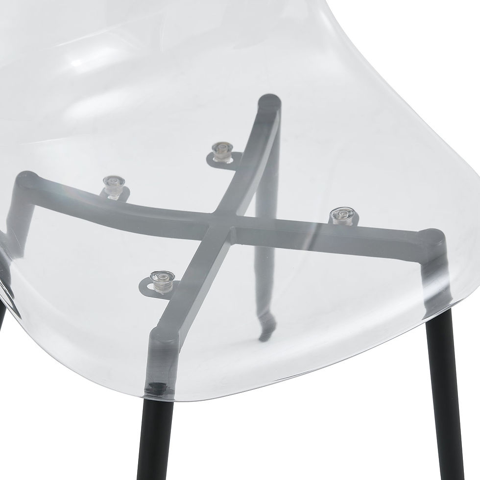 Thumbnail: 🫧✨ Crystal Muse™ Clear Nordic Chair