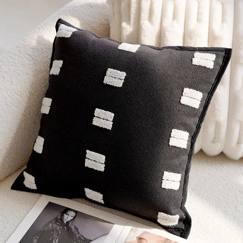 Thumbnail: 🖤✨ Maison Noir™ French Jacquard Pillow Cover
