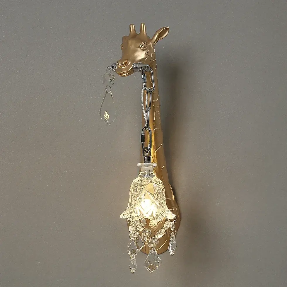Thumbnail: 🦒 Giraffe Glow™ — Nordic Resin Wall Lamp