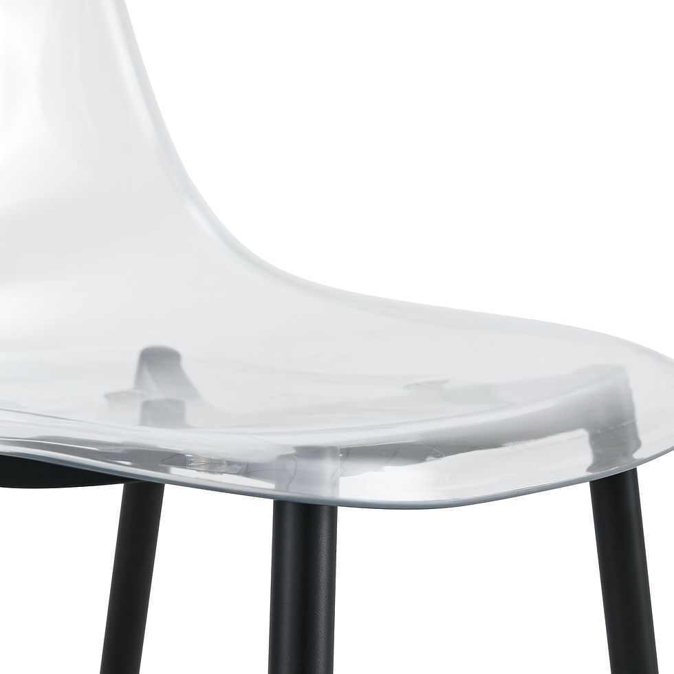 Thumbnail: 🫧✨ Crystal Muse™ Clear Nordic Chair