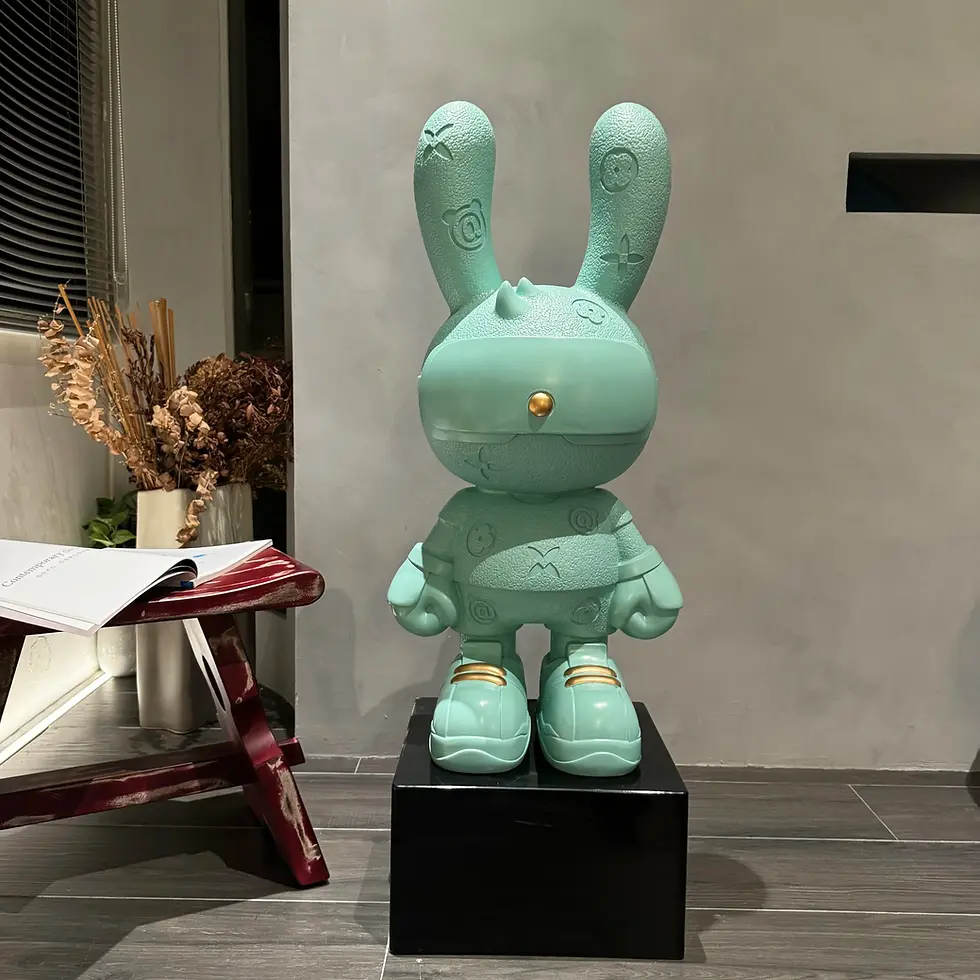 Thumbnail: VelvetBunny™ – Luxury Fashion Rabbit Sculpture