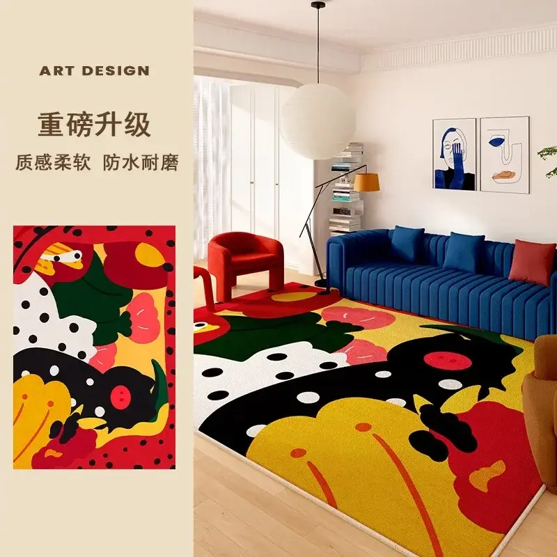 Thumbnail: ArtiWave™ Abstract Luxe Cloud Rug – Modern Irregular Art Carpet