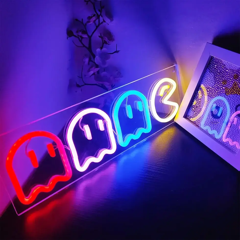 Thumbnail: 👻🎮 Pixel Phantom™ Ghost Neon Sign