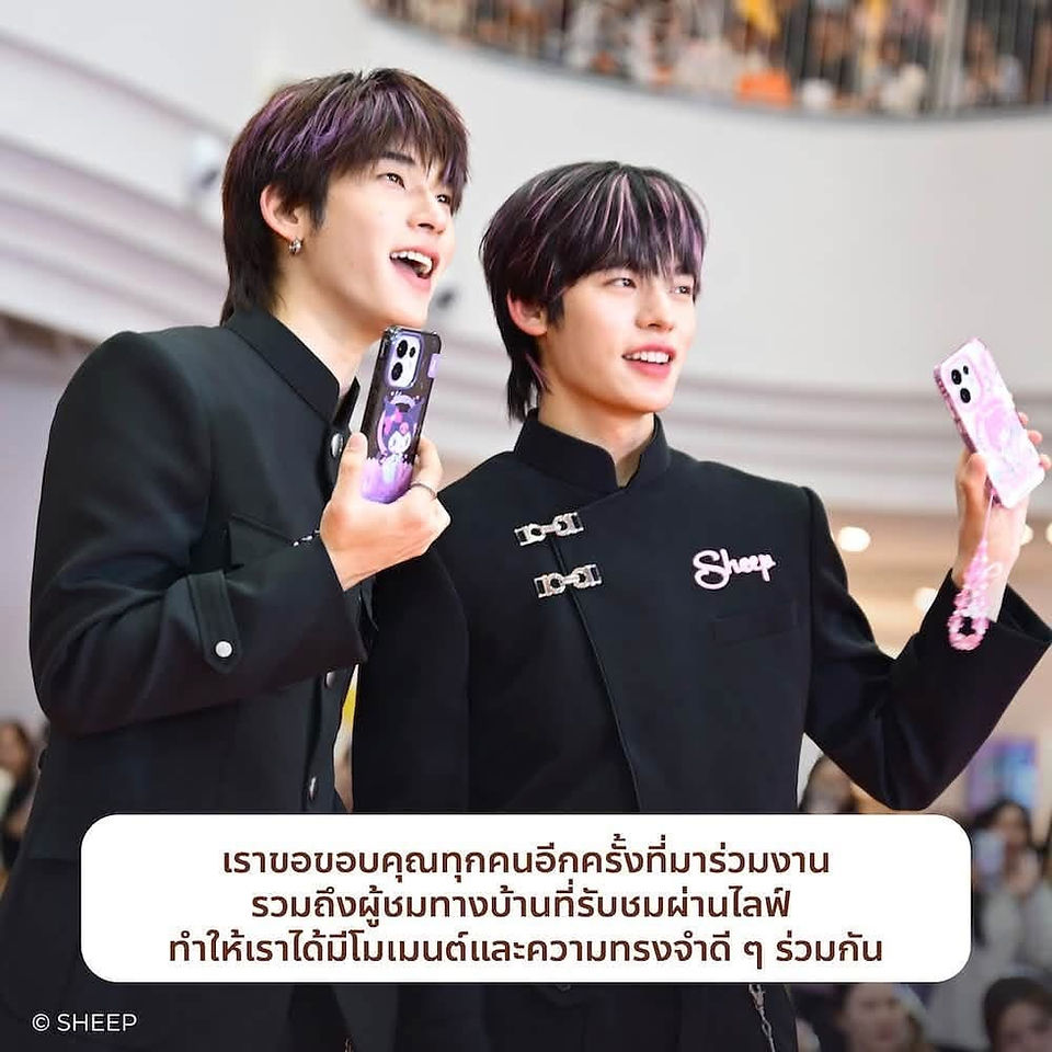 ตี๋ตี๋ วันพิชิต ป๋อ ศุภการ teetee por วง proxie มินิคอนเสิร์ต งาน event เปิดตัว เคส sanrio ซานริโอ้ my melody kuromi collection มายเมโลดี้ คุโรมิ the mall bangkapi เดอะมอลล์ บางกะปิ 