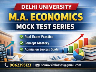 Delhi University MA Economics Mock Test Series: Real Exam Practice, Concept Mastery & Admission Success Guide