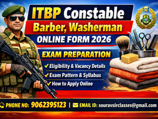 ITBP Constable Barber & Washerman Online Form 2026 – Apply Now, Eligibility & Full Details