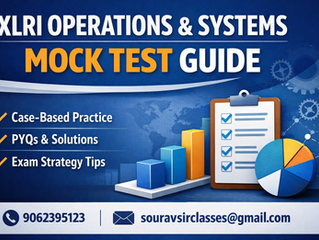 XLRI Operations & Systems Mock Test | Case-Based Practice, PYQs & Exam Strategy Guide