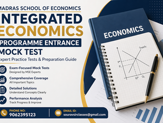 Madras School of Economics Integrated Economics Programme Entrance Mock Test | Expert Practice Tests & Preparation Guide